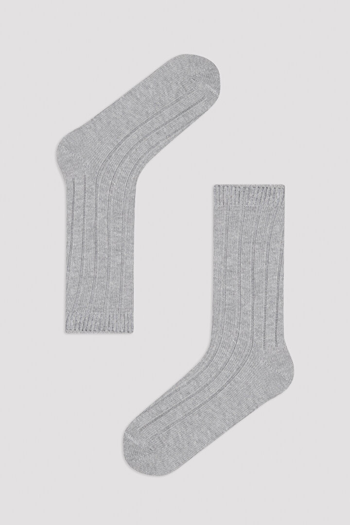 Black Stripe 2in1 Soket Socks - 1
