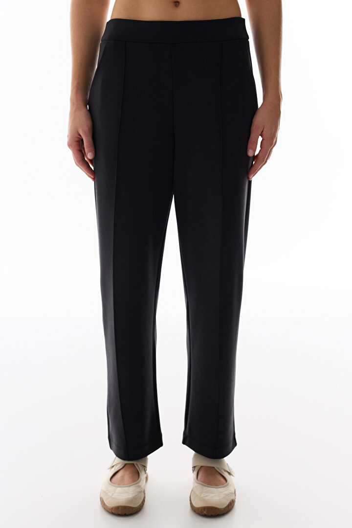 Siyah Regular Clean Modal Pantolon - 2