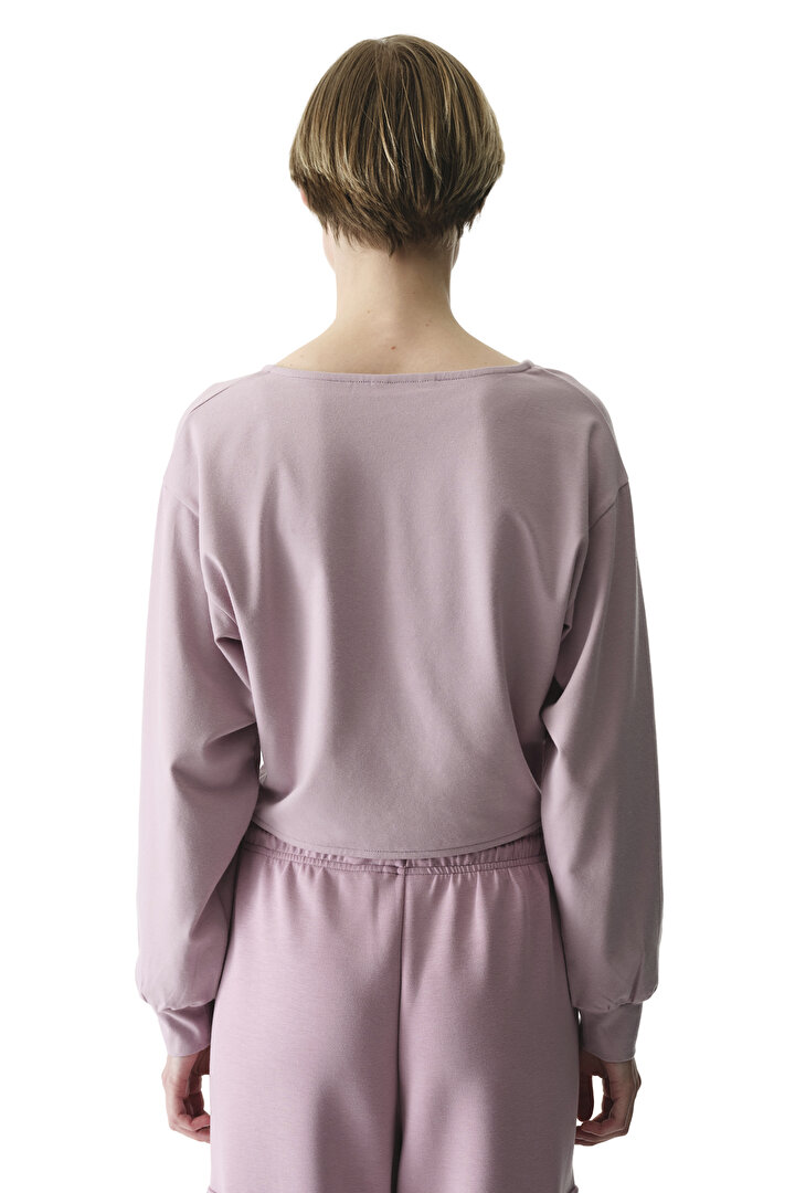 Cotton Modal Blend Twisted Sweatshirt - 2