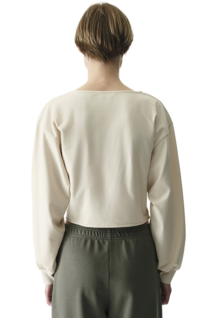 Cotton Modal Blend Twisted Sweatshirt - 2