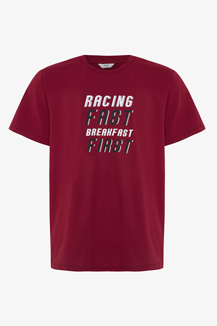 Racing Erkek Sloganlı Pamuklu Pijama Takımı - 2