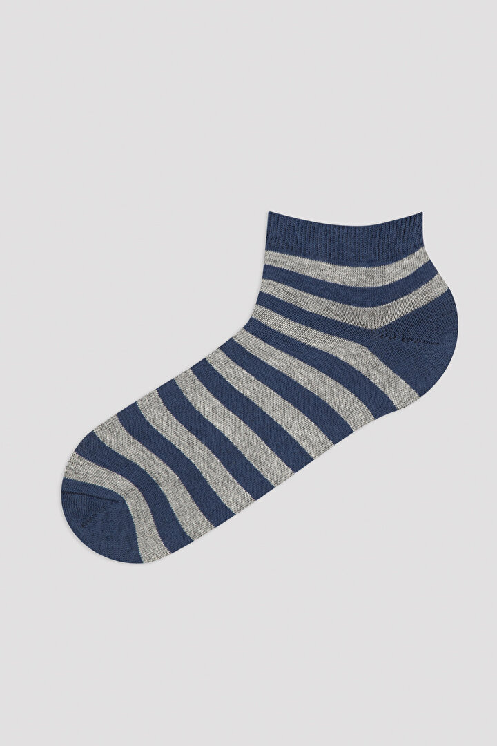 Çok Renkli E. Stripe Colourless 5li Patik Çorap - 2