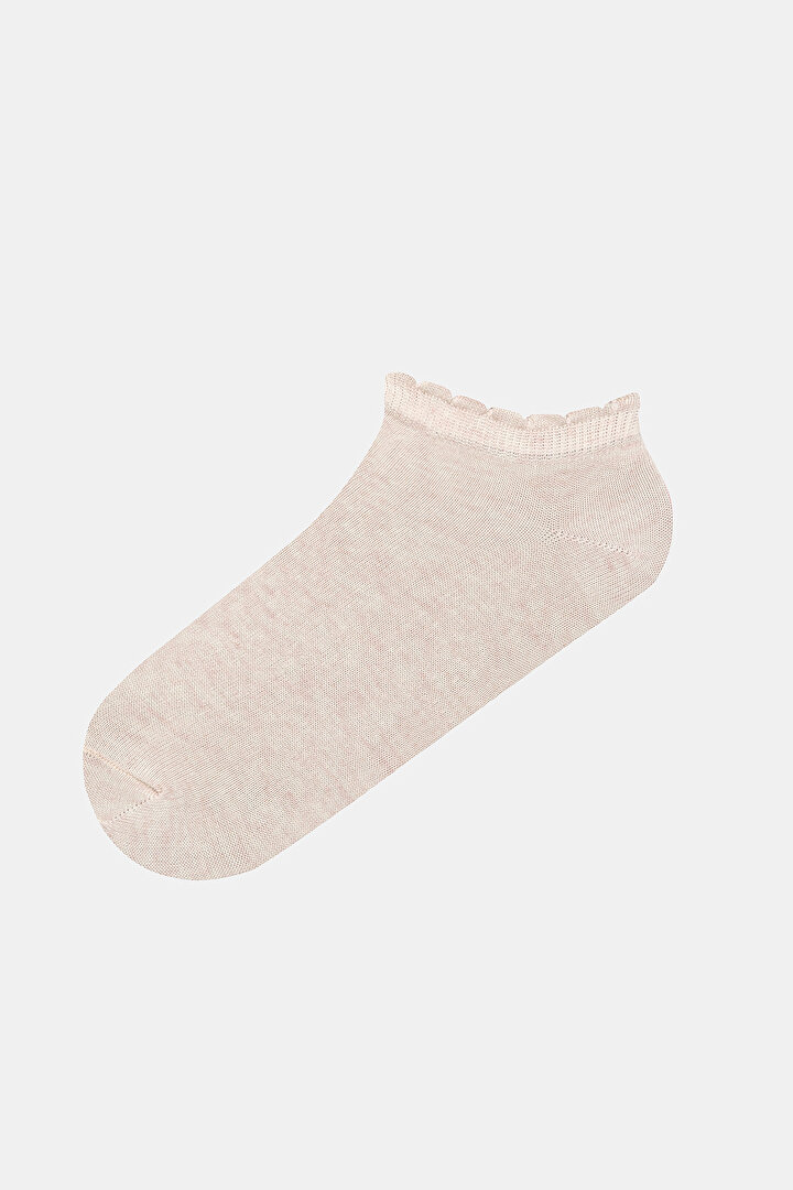 Heart Frill 5in1 Brown Pink Liner Socks - 2