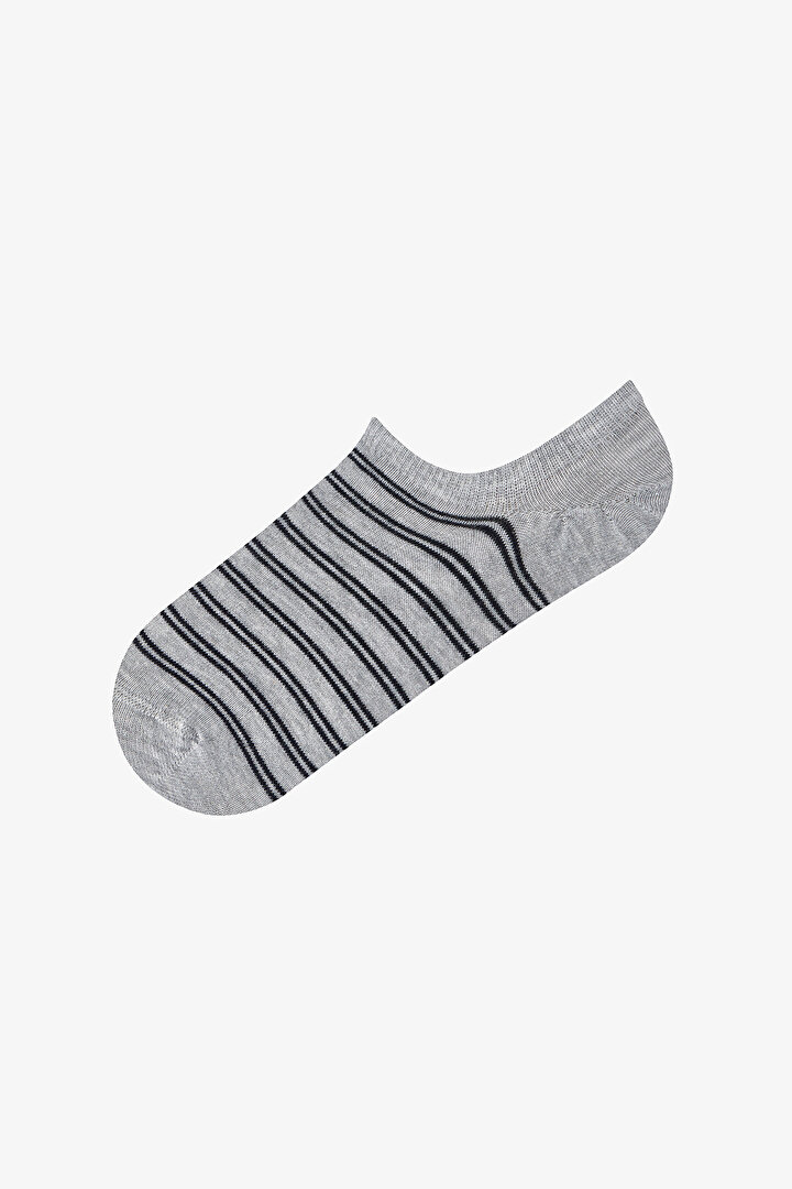 3 Pairs Seamless Toe Polka Dot & Stripe Patterned Sneaker Socks - 2