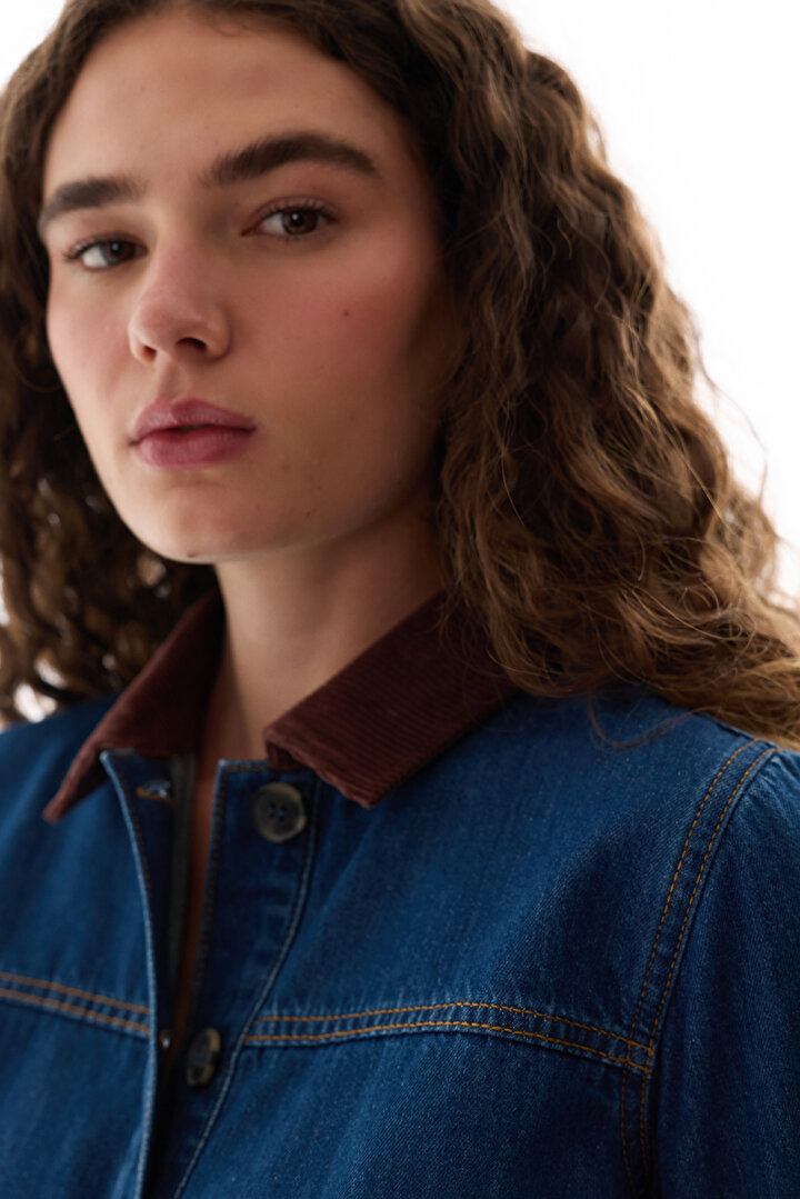 Dark Blue Denim Jacket - 2