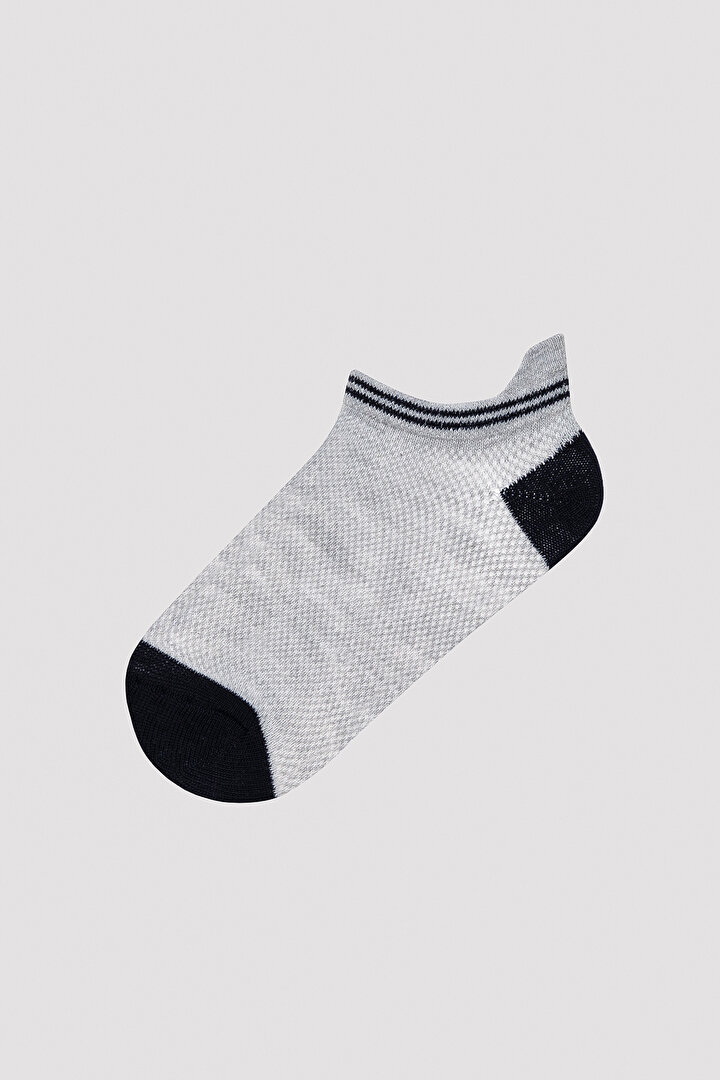 Boys Simple Blue 3in1 Liner Socks - 2