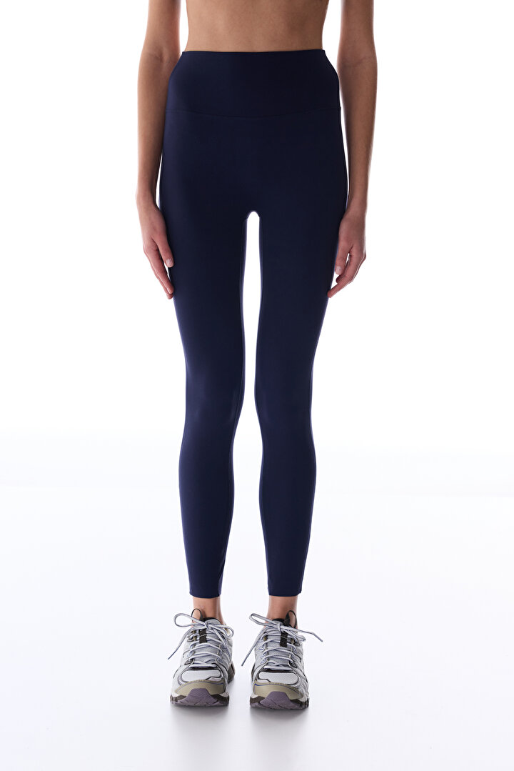 Lacivert Heart Toparlayıcı Tayt - 2