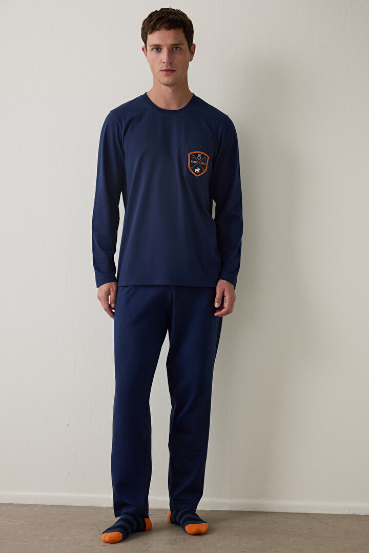 Horse Man Oversize Long Sleeve Pajama Set - 1