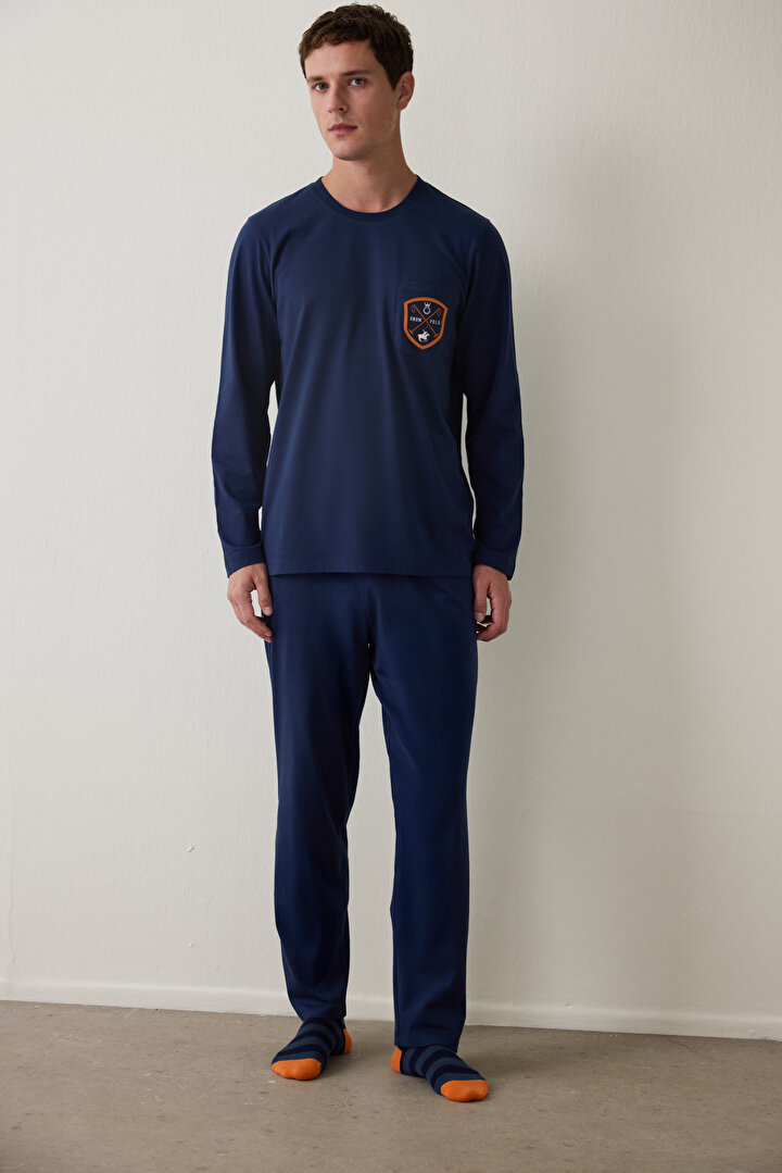 Horse Man Oversize Long Sleeve Pajama Set - 2