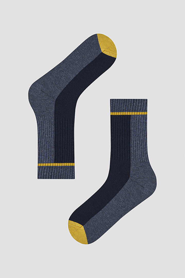 Erkek Divided 3lü Soket Çorap - 2