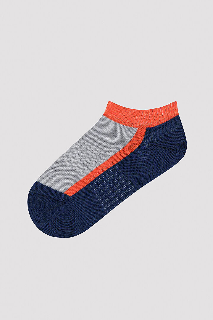 Boys One Line Grey 3in1 Liner Socks - 3
