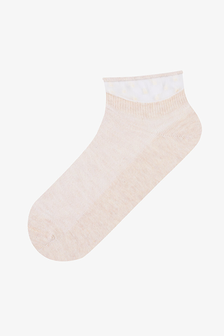 Tulle Point 3in1 Pink White Liner Socks - 2