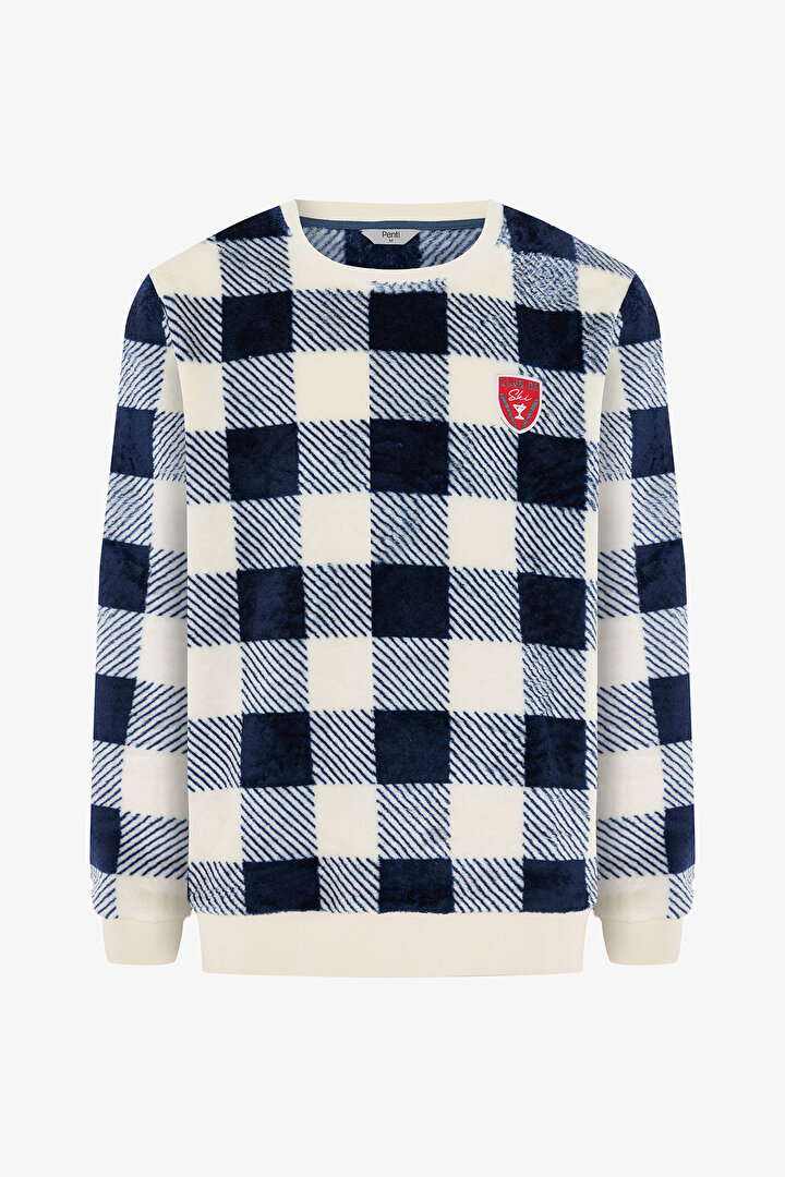 Plaid Man Oversize Gingham Jogger Pajama Set - 2