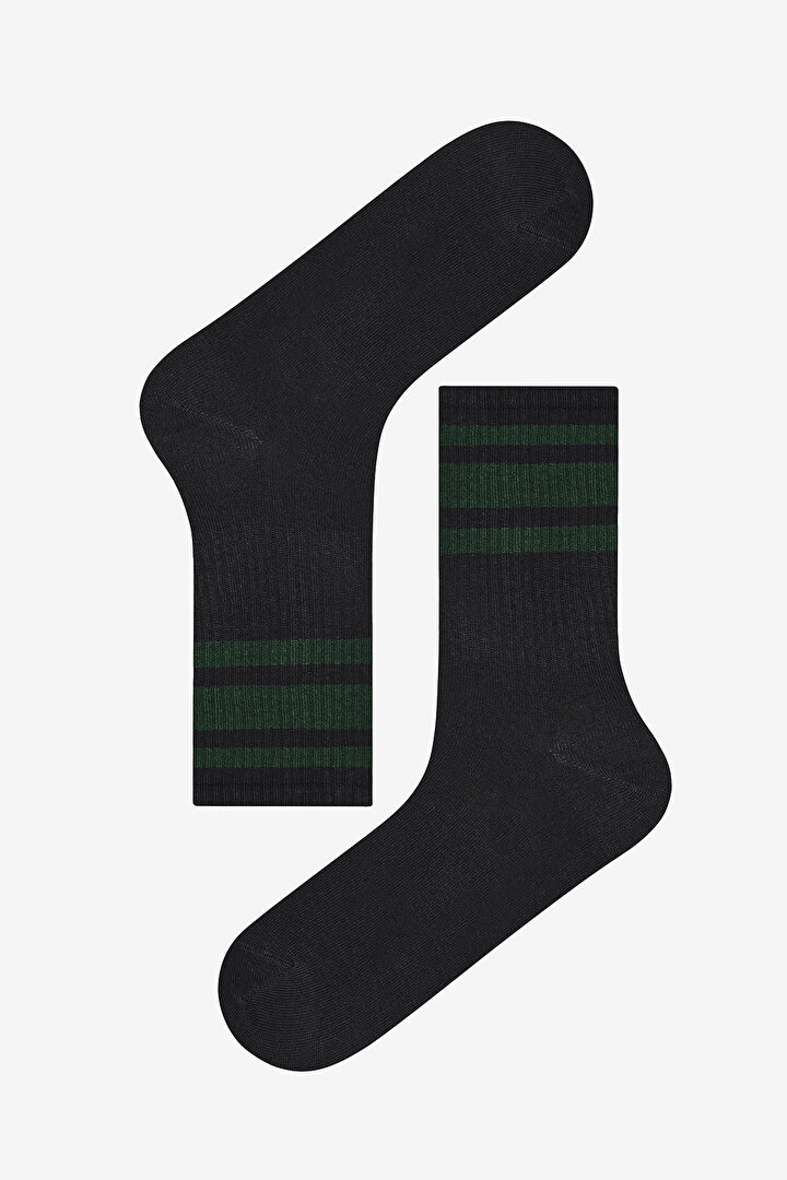 Man Thick Line 3in1 Multi Colour Socket Socks - 2