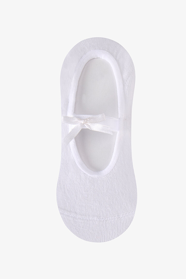 Kız Çocuk Marsmelov Ballerina Suba Fiyonk Desenli Çorap - 1