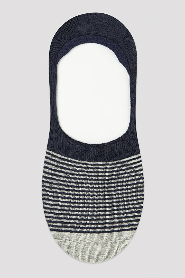 Man Stripe Navy 3in1 Suba Socks - 2