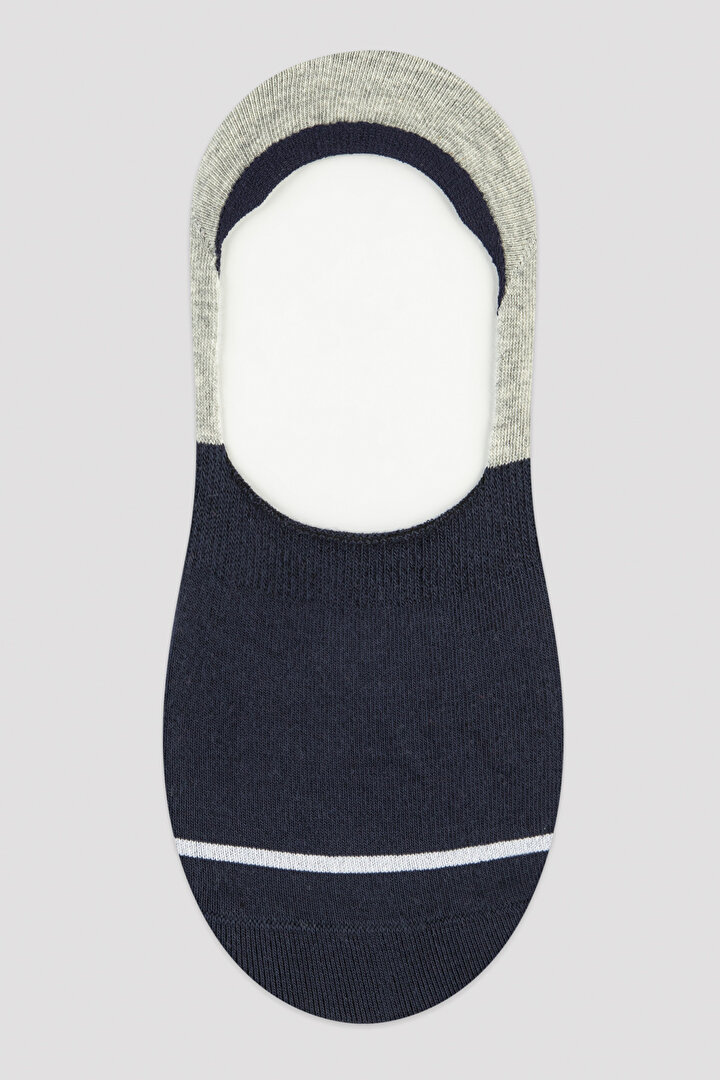 Man Stripe Navy 3in1 Suba Socks - 4
