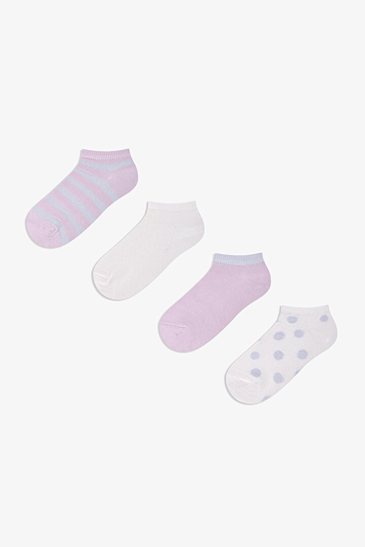 Girls Peony Colors 4in1 Liner Socks - 1
