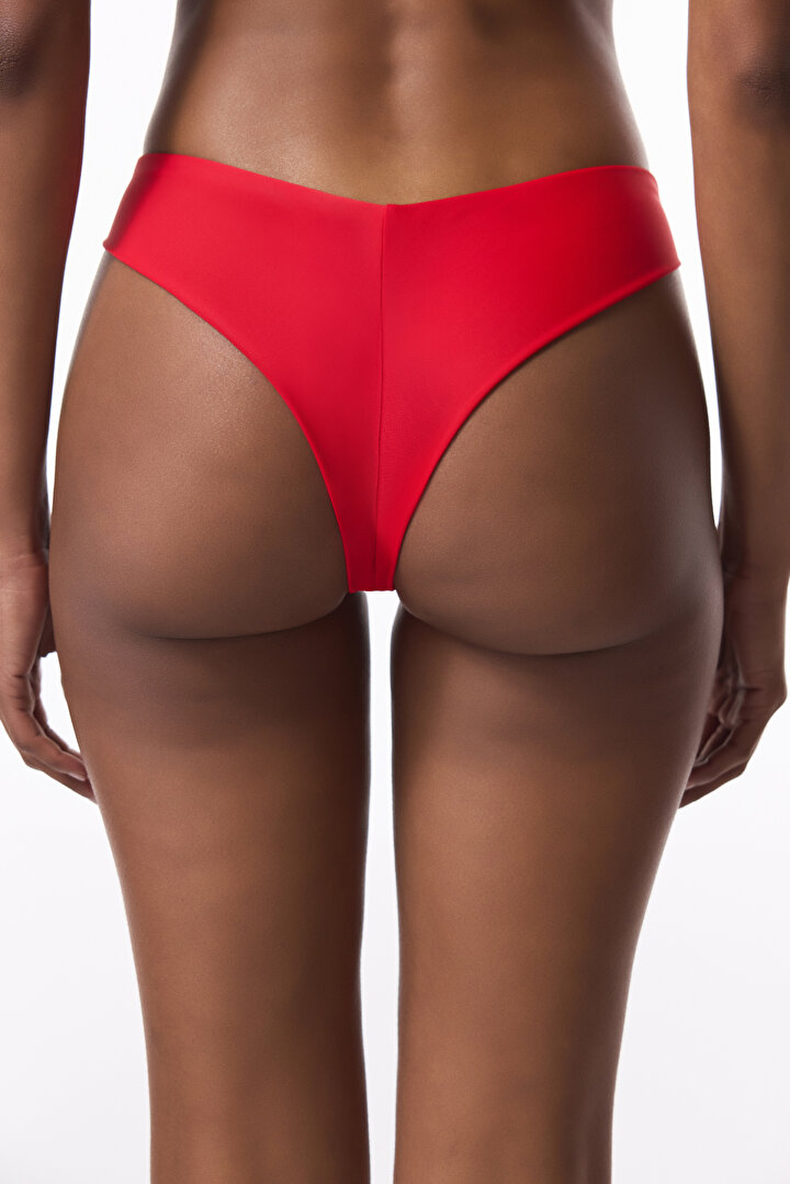 Extra Super Brazilian Red Bikini Bottom - 2