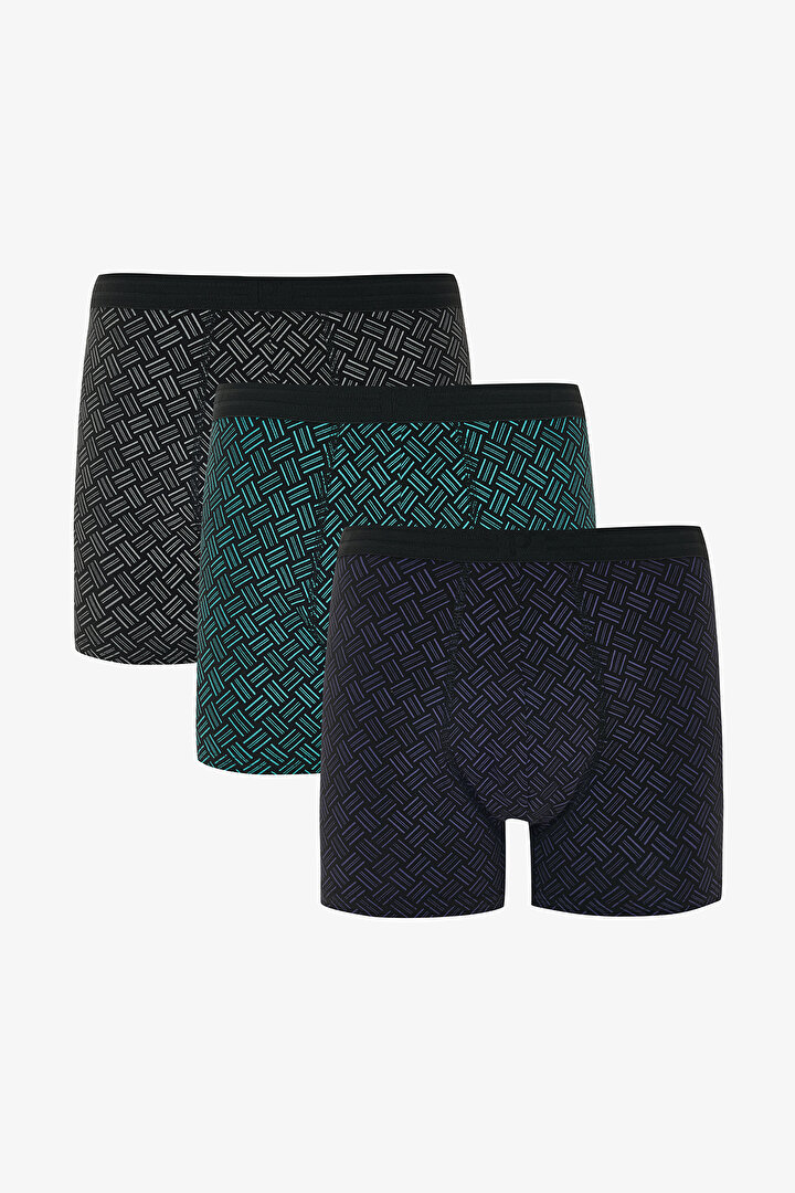 Details Çok Renkli 3'lü Boxer - 1