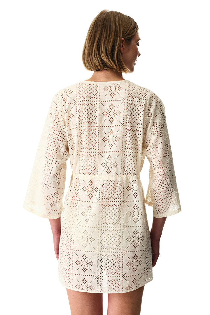 Ekru Jasmine Kimono - 2