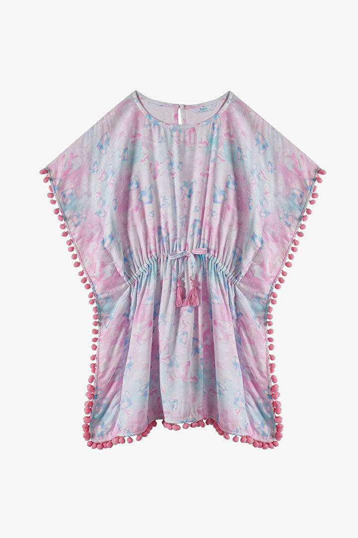 Pembe Kız Çocuk Adela Kaftan - 1