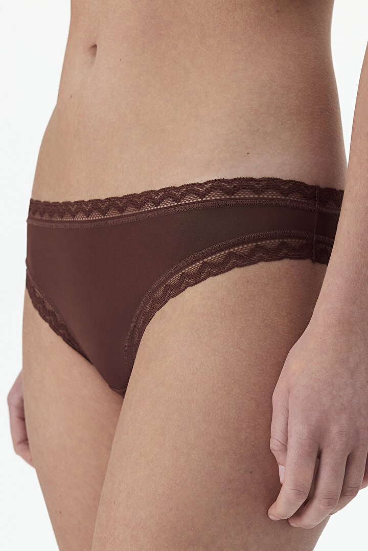 Brown Easy Trim Brazilian Briefs - 1