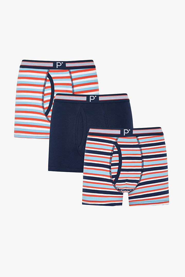 Erkek Renkli Retro Checks Çoklu Boxer - 1