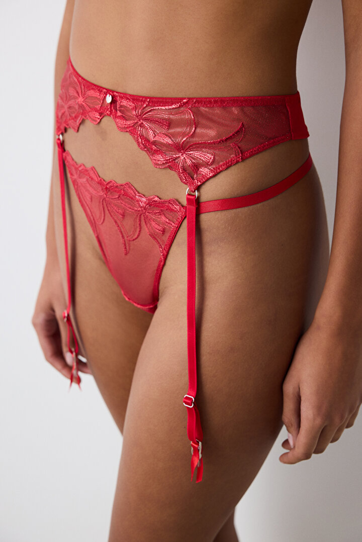 Bow Red Garter - 1