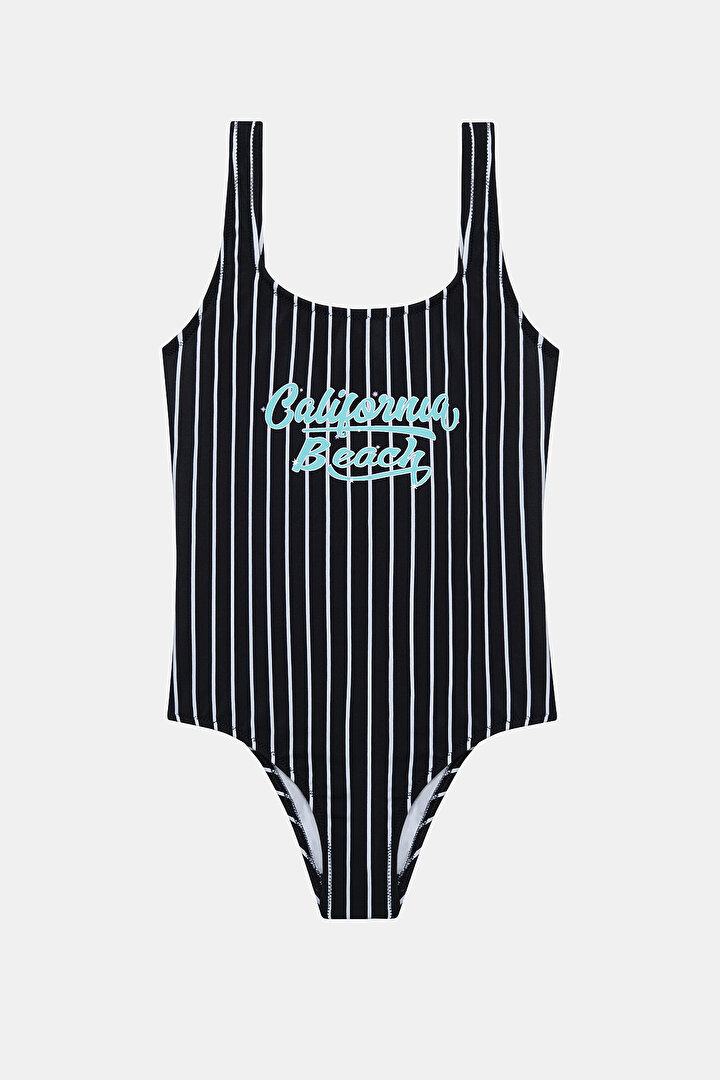 Genç Kız Sticker Çok Renkli Mayo - 1