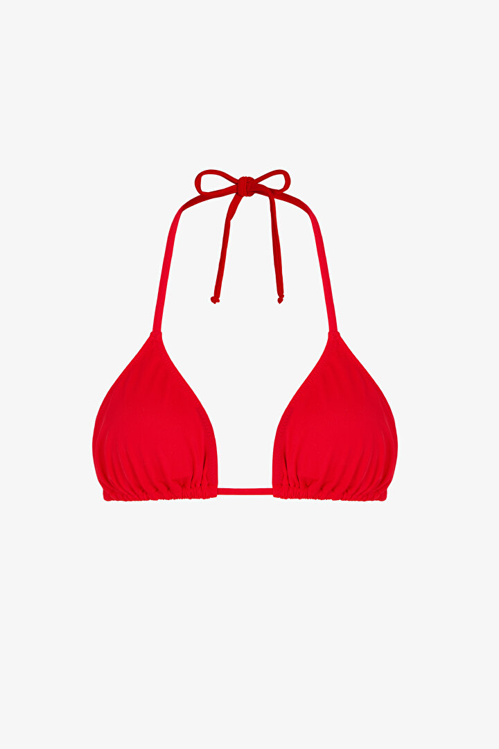 Kırmızı Üçgen Bikini Üstü - 1