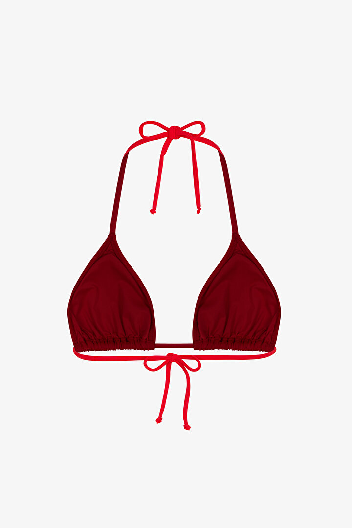 Kırmızı Üçgen Bikini Üstü - 2