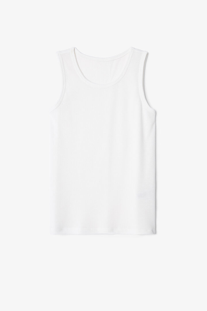 Off-White Boys Captain Line Striped 2-Pack Undershirt - 2