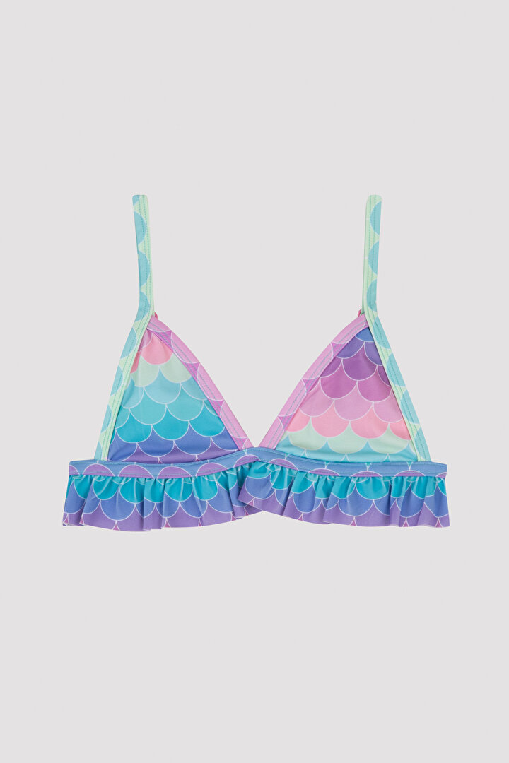 Girls Shiny Mermaid Triangle Bikini Set - 2