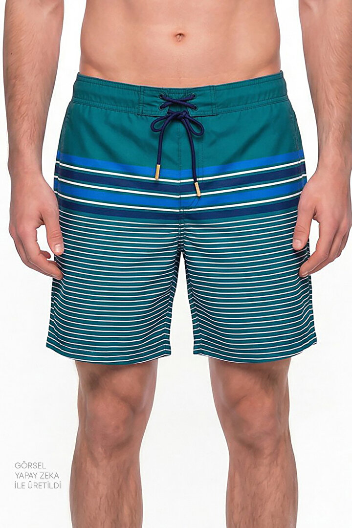 Man Multicolor Royal Court Shorts - 1