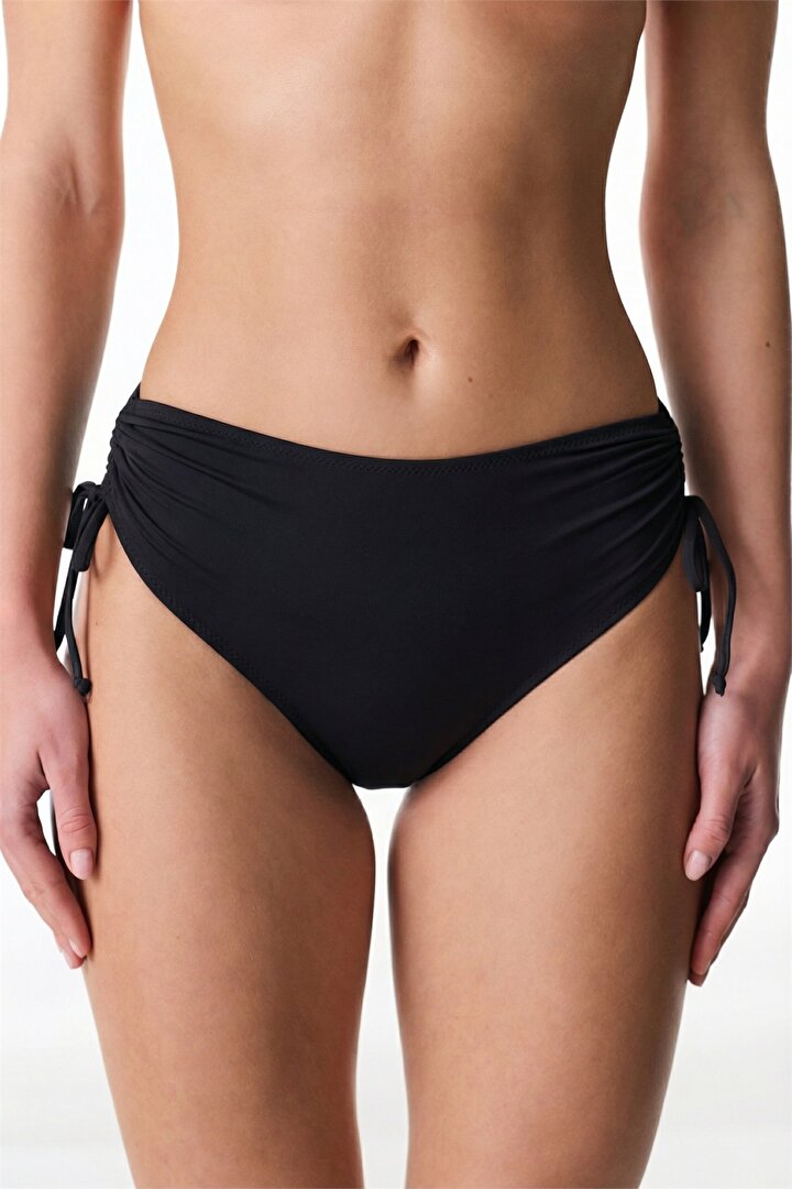 Siyah High Ring Bikini Altı - 1