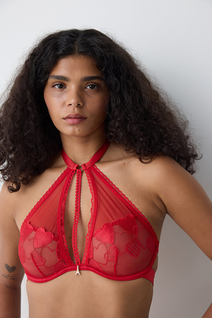 Halter Wire Red Bra - Penti Loves Paris Collection - 2