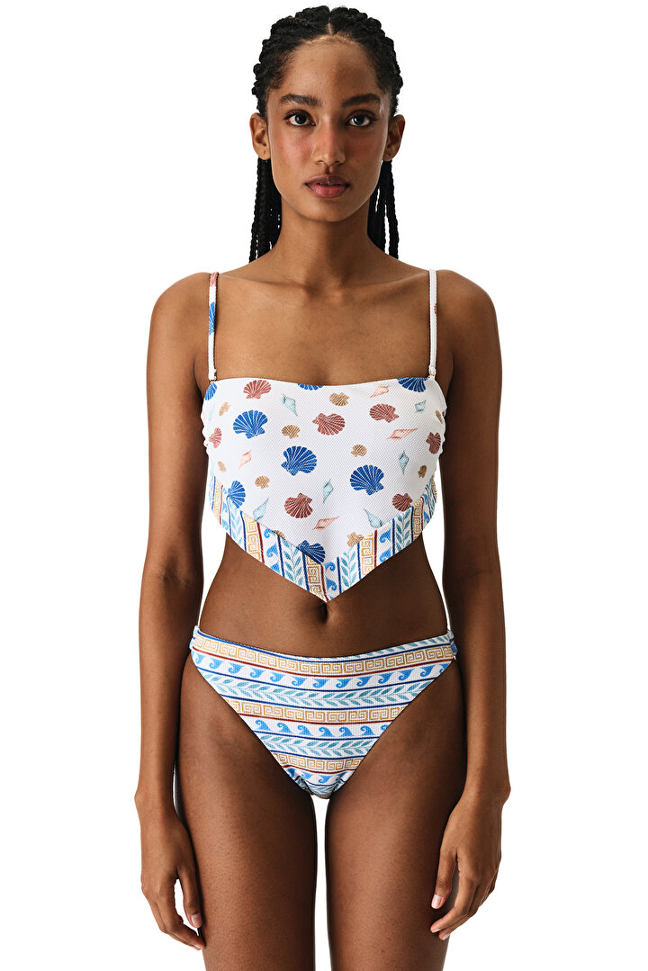 Santoini Scarf Bikini Üstü - 2