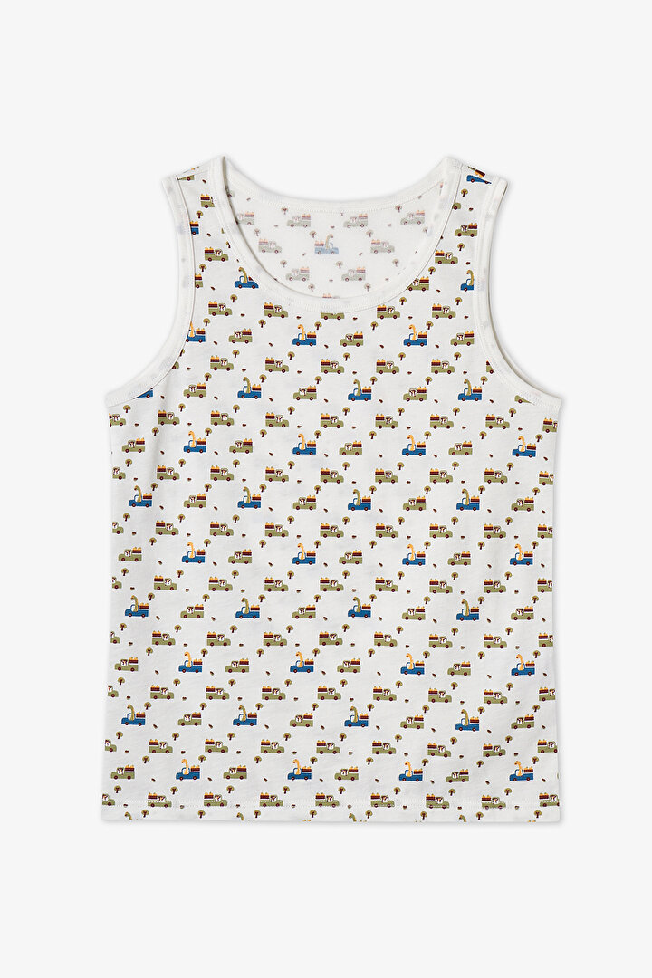 Khaki Boys Dino in The Field 2 in1 Tank - 2