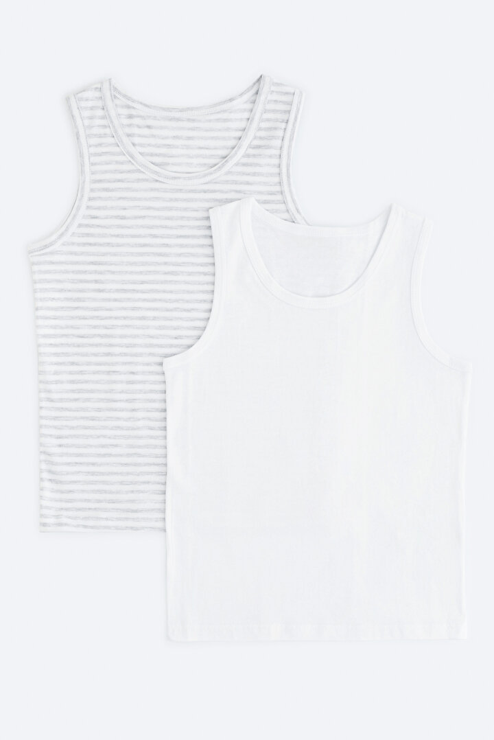 Boys Basic Stripe 2 In 1 Tank - 1