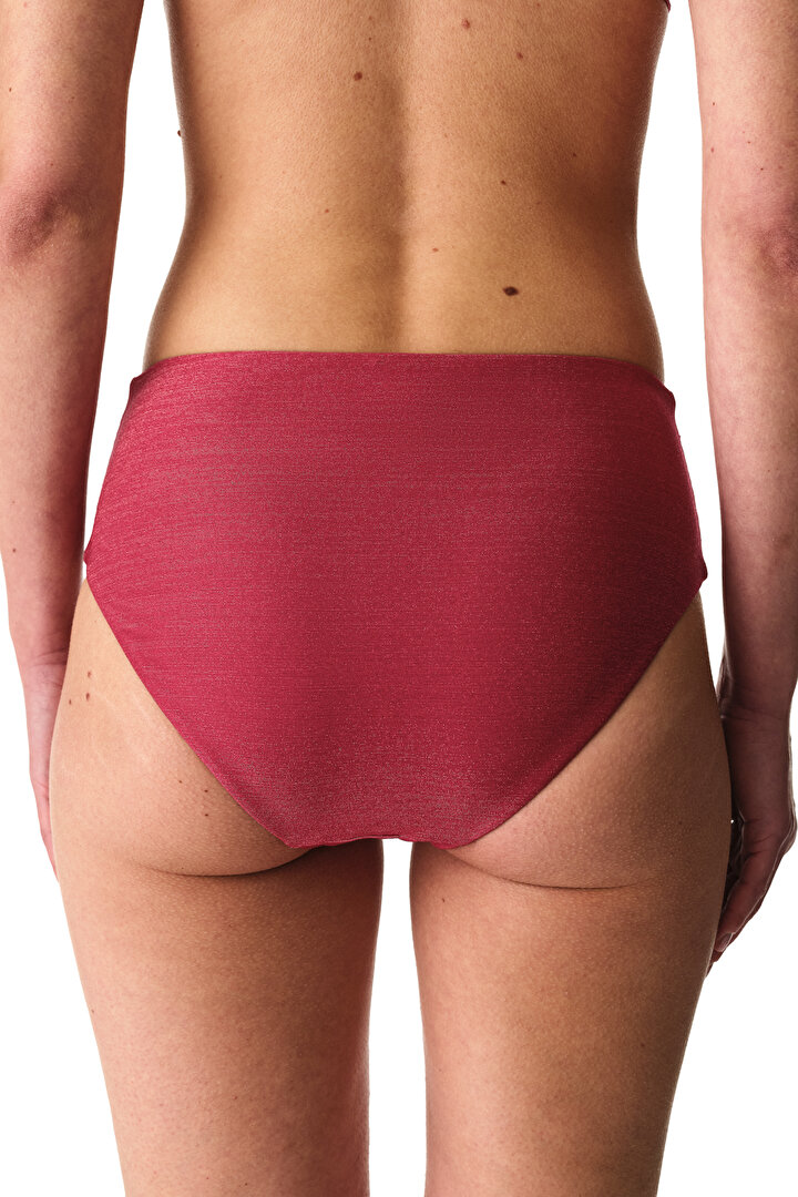 Fuşya Dayana High Büzgülü Bikini Altı - 2