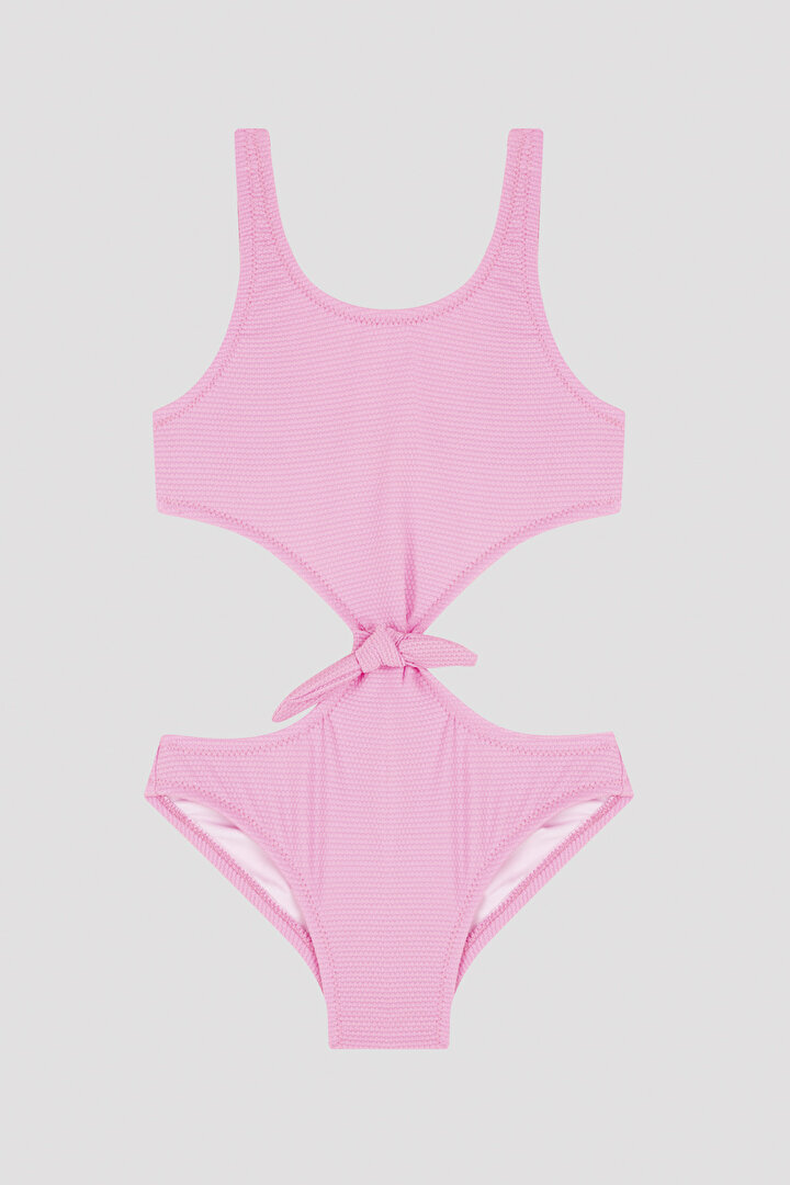 Pink Girls Cute Monokini - 1