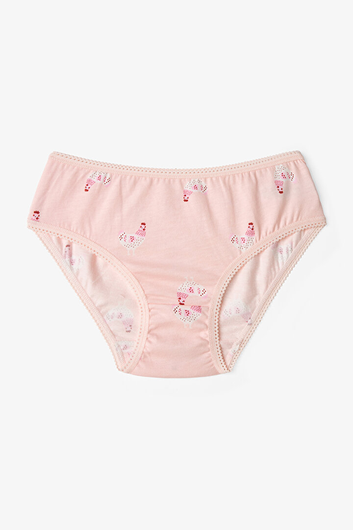 Pembe Kız Çocuk Pinksheep 5'li Slip Külot - 2