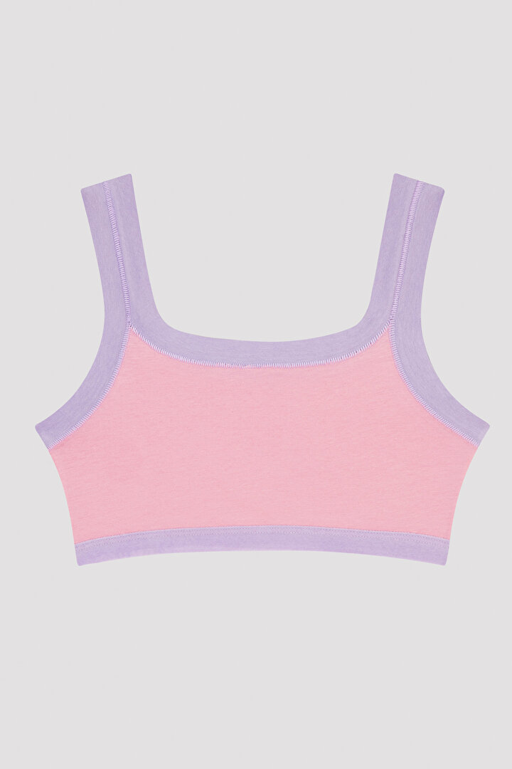 Colorful Girls Basic 2in1 Sports Bra - 2