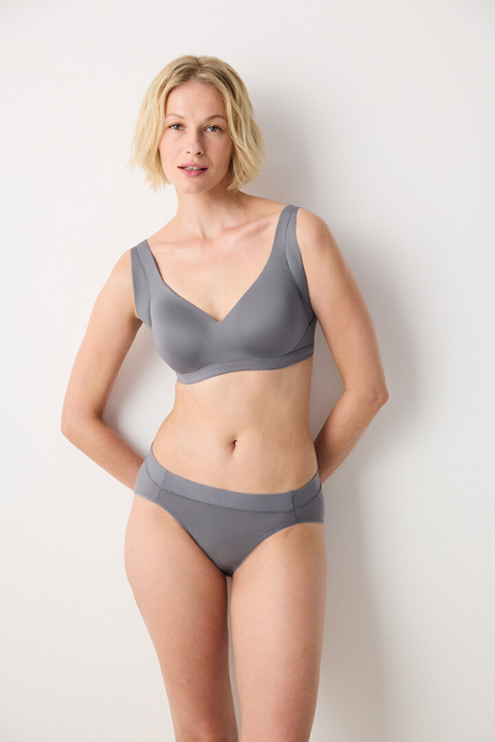 Contour Grey Bra - 2