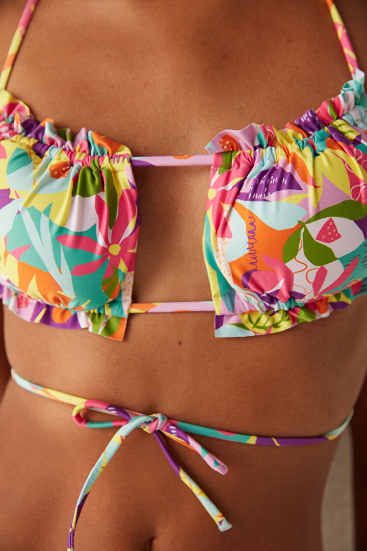 Multi Colour Laguna Strapless Bikini Top - 2