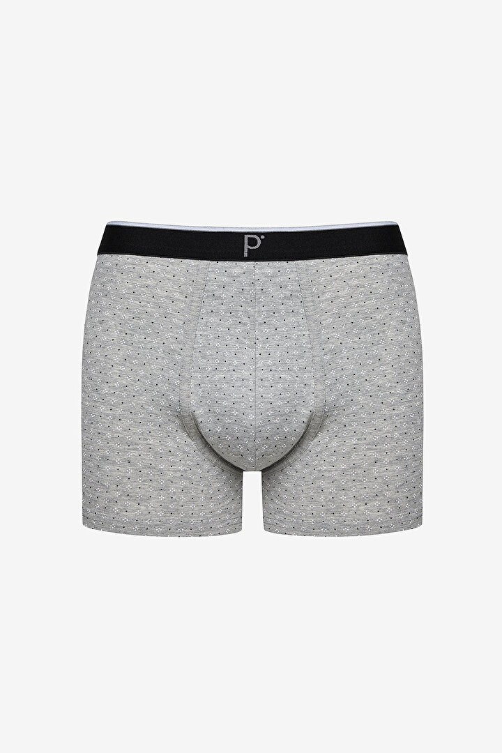 Erkek Pamuklu Siyah Çizgili Çok Renkli 3lü Boxer - 4