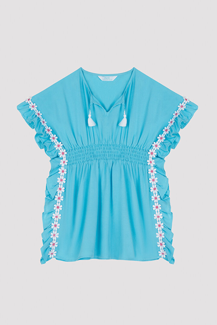 Kız Çocuk Papatya Frill Kaftan - 1