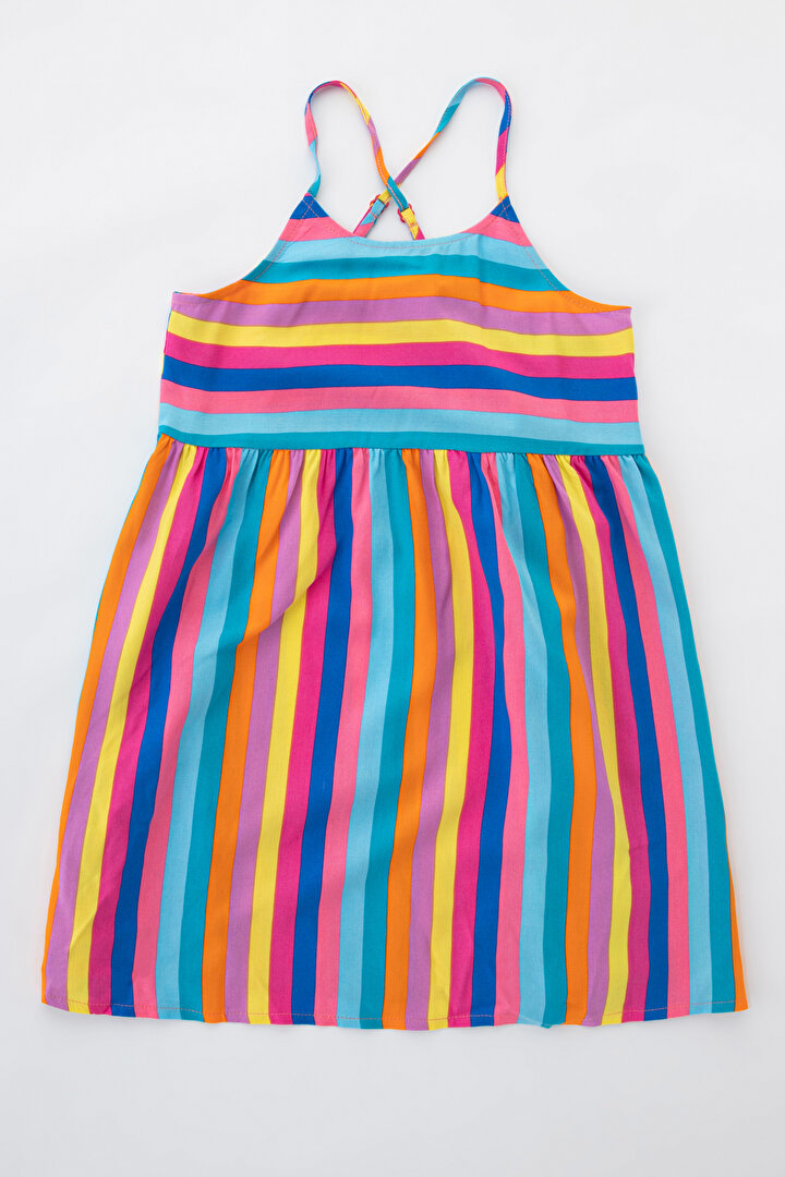 Kız Çocuk Color Summer Elbise - 1