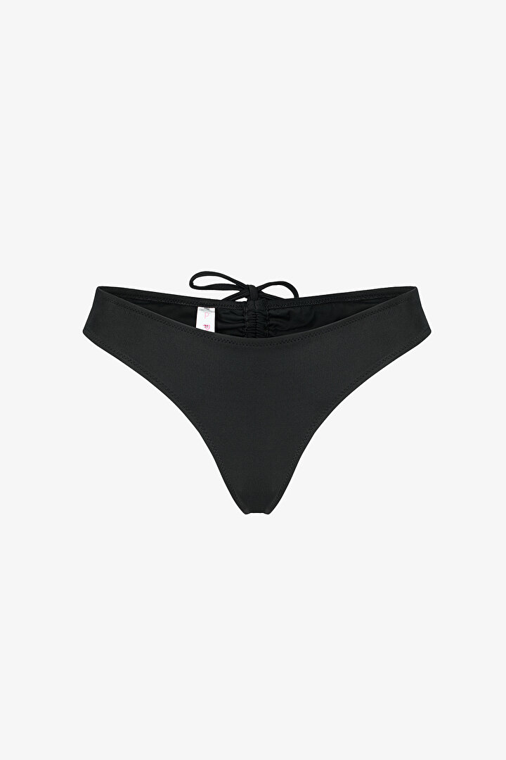 Si̇yah Cheeky Düşük Bel Bikini Altı - 1